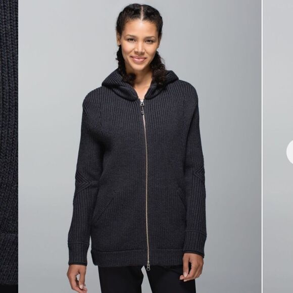 lululemon athletica Sweaters - Lululemon SweatEr Once A Day
Jacket
Heathered Black